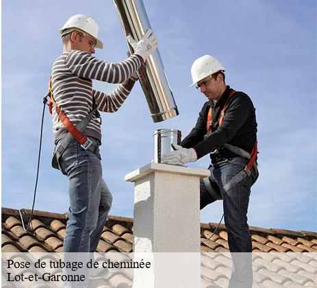 Une pose de tubage de cheminée dans les normes avec Ramoneur Fabre dans le 47