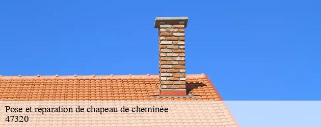 L’équipe de Ramoneur Fabre pour une pose de chapeau de cheminée à Bourran
